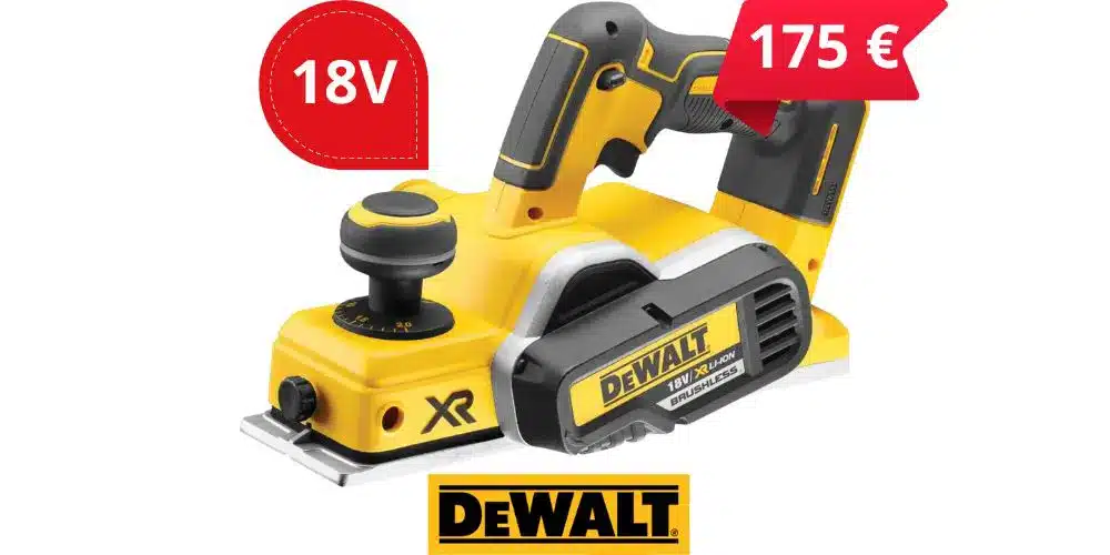 rabot dewalt sans fil dcp580 – 18v