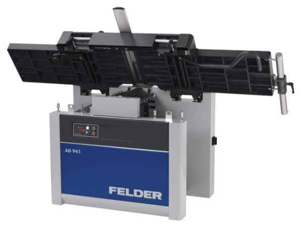 raboteuse dégauchisseuse Felder ad 941 relevage des tables assisté par ressort